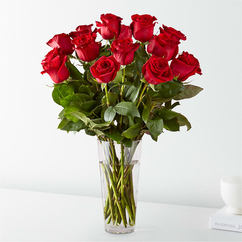 Long Stem Red Rose Bouquet – KRISTINA'S BASKETS AND BOUQUETS, Smithfield NC
