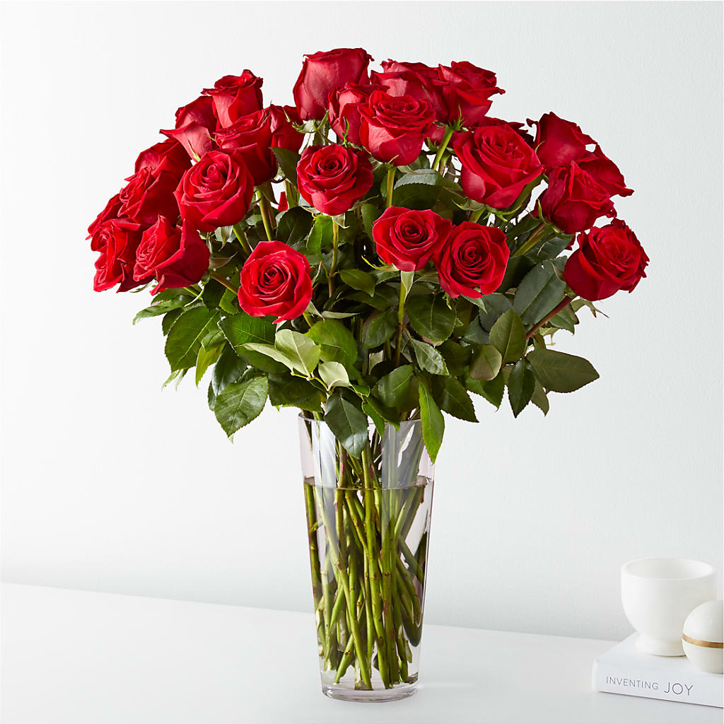 Long Stem Red Rose Bouquet – KRISTINA'S BASKETS AND BOUQUETS, Smithfield NC