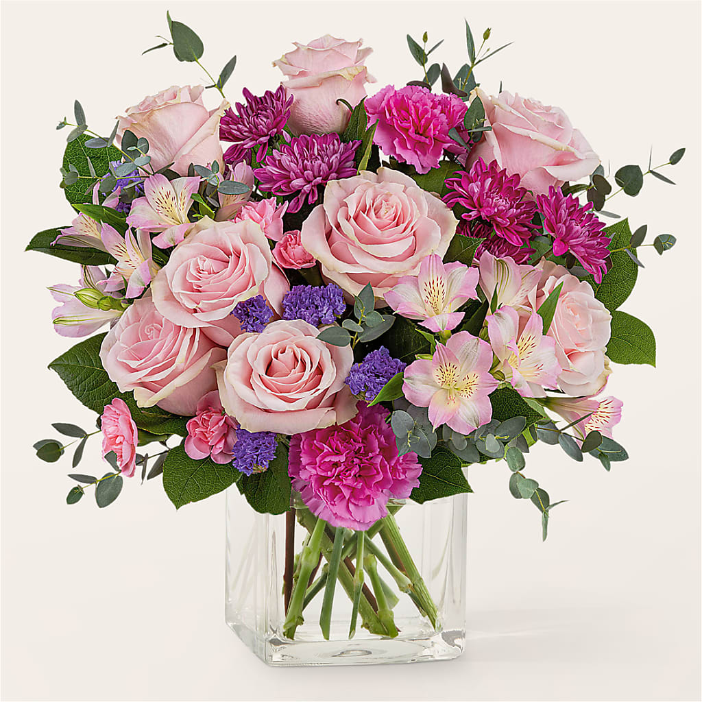 Rosy Radiance Bouquet – KRISTINA'S BASKETS AND BOUQUETS, Smithfield NC