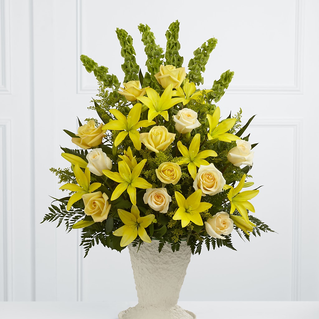 Golden Memories Arrangement – KRISTINA'S BASKETS AND BOUQUETS, Smithfield NC