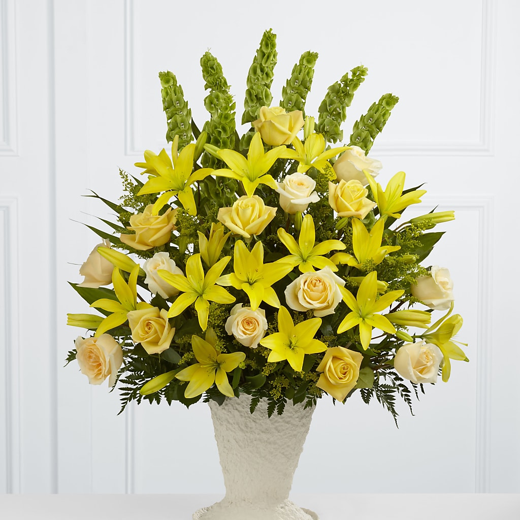 Golden Memories Arrangement – KRISTINA'S BASKETS AND BOUQUETS, Smithfield NC
