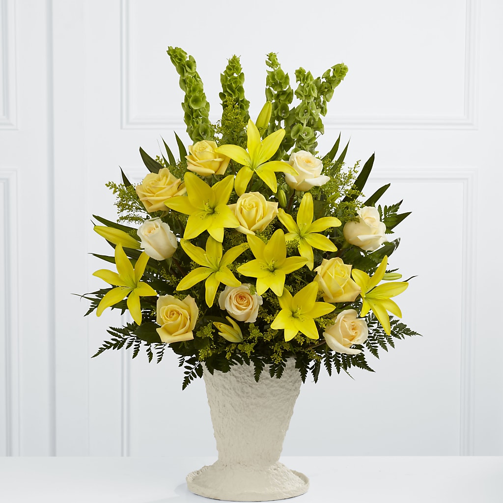 Golden Memories Arrangement – KRISTINA'S BASKETS AND BOUQUETS, Smithfield NC