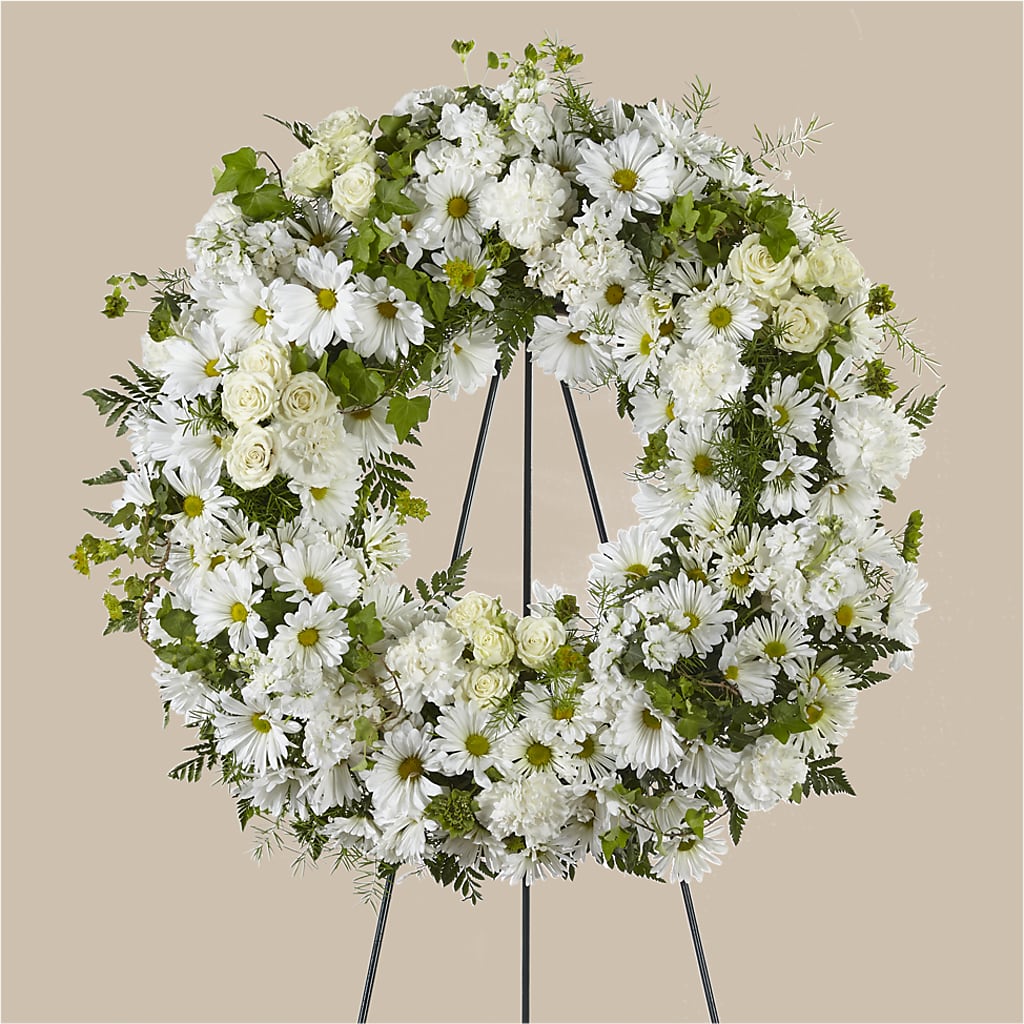 Faithful Wishes Wreath – KRISTINA'S BASKETS AND BOUQUETS, Smithfield NC