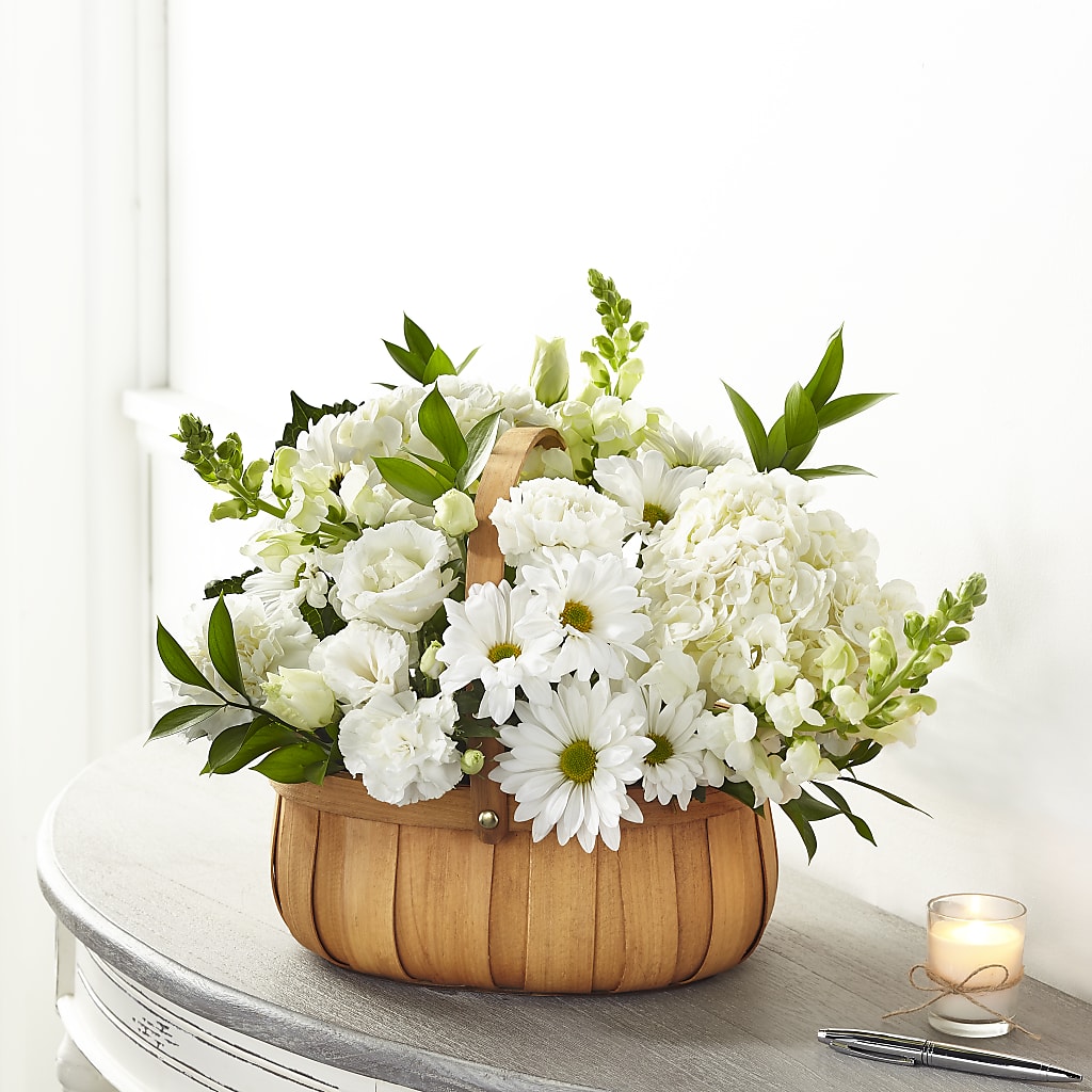 Pure Ivory Basket – KRISTINA'S BASKETS AND BOUQUETS, Smithfield NC