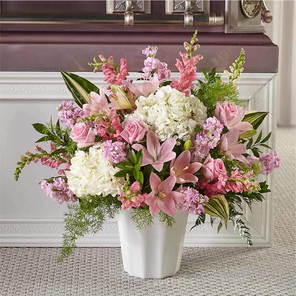 Simply Serene Floor Basket – KRISTINA'S BASKETS AND BOUQUETS, Smithfield NC