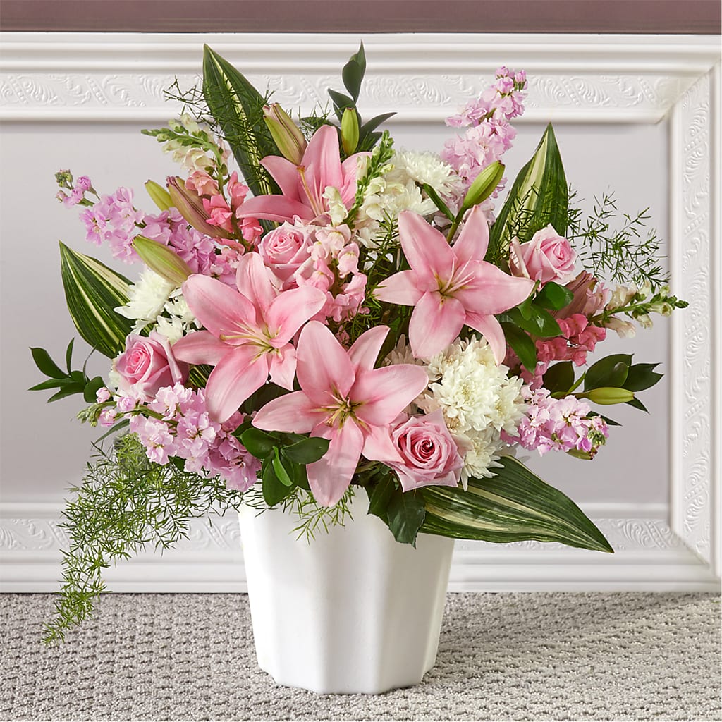 Simply Serene Floor Basket – KRISTINA'S BASKETS AND BOUQUETS, Smithfield NC