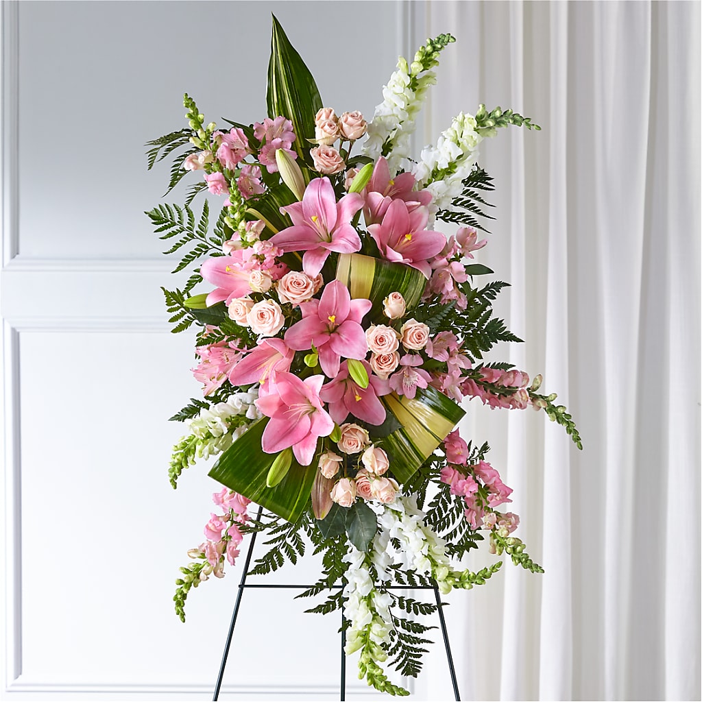 Elegant Embrace Standing Spray – KRISTINA'S BASKETS AND BOUQUETS, Smithfield NC