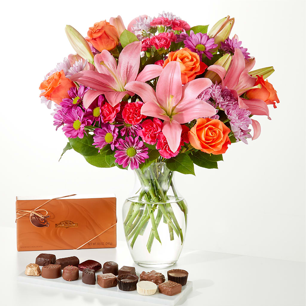 One and Only Bouquet and Chocolate Bundle – KRISTINA'S BASKETS AND BOUQUETS, Smithfield NC
