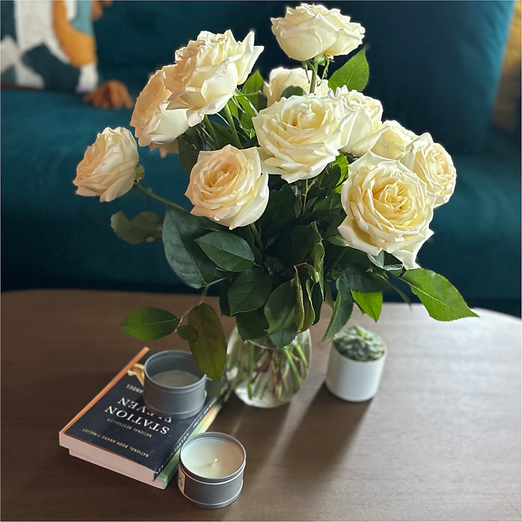 Long Stem Yellow Rose Bouquet – KRISTINA'S BASKETS AND BOUQUETS, Smithfield NC