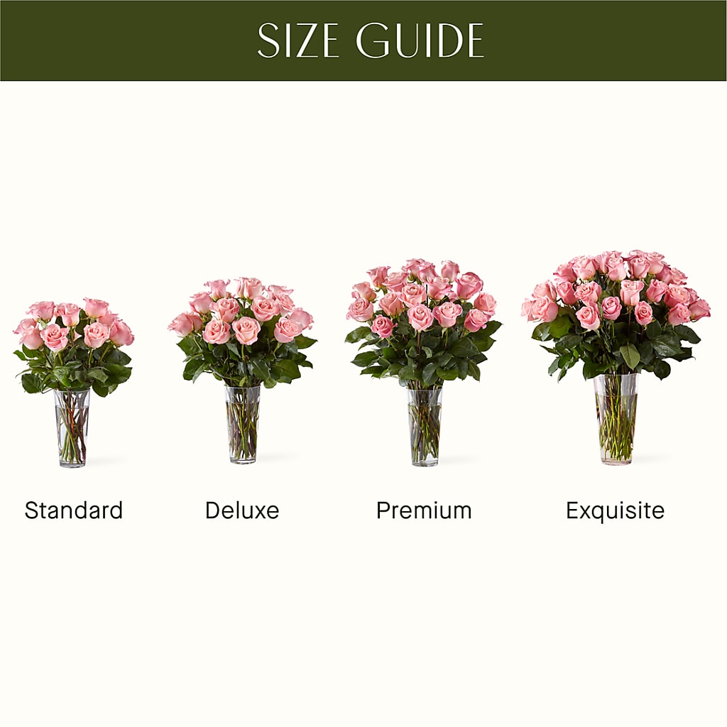 Long Stem Pink Rose Bouquet – KRISTINA'S BASKETS AND BOUQUETS, Smithfield NC