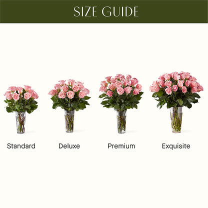 Long Stem Pink Rose Bouquet – KRISTINA'S BASKETS AND BOUQUETS, Smithfield NC