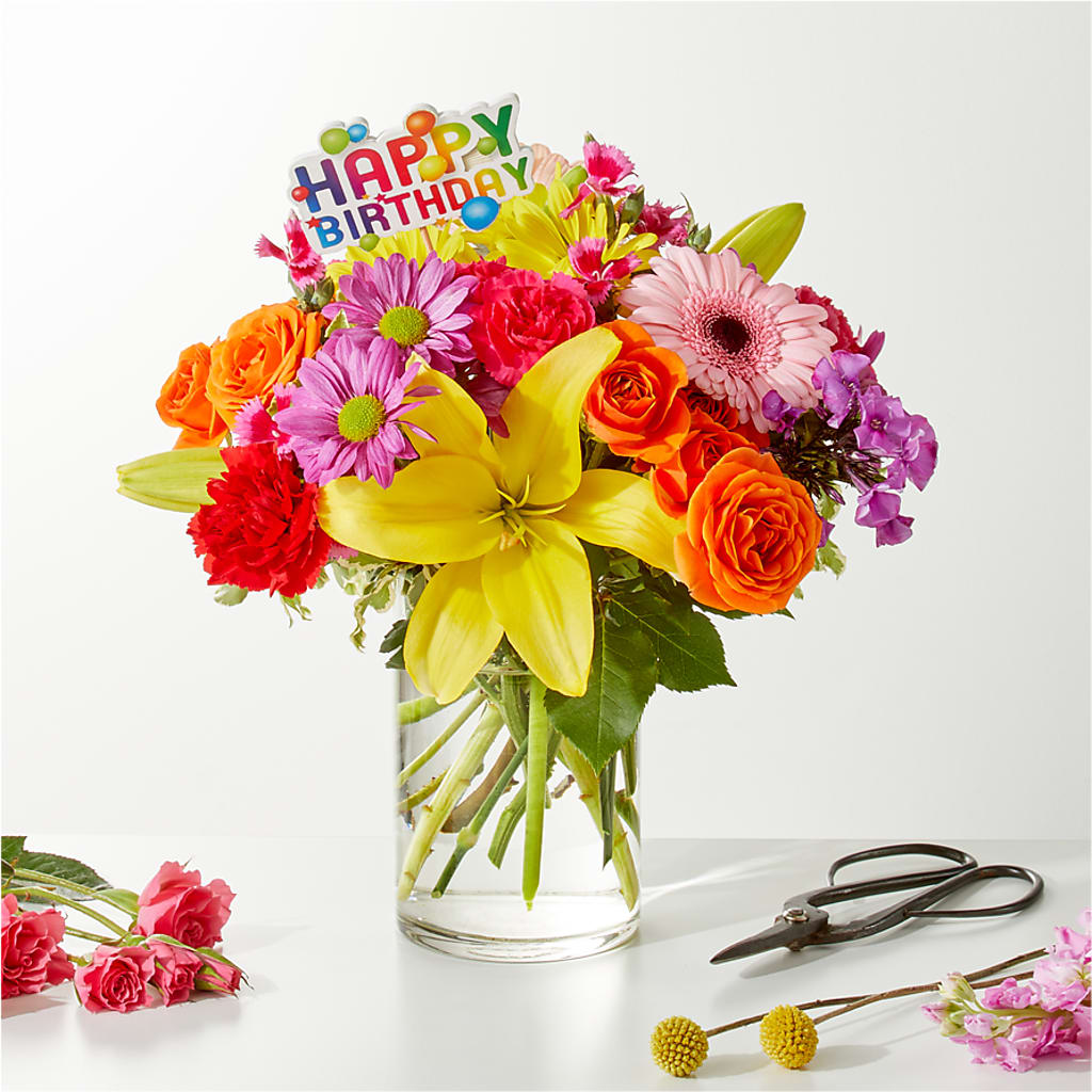 Cue the Confetti - A Florist Original – KRISTINA'S BASKETS AND BOUQUETS, Smithfield NC