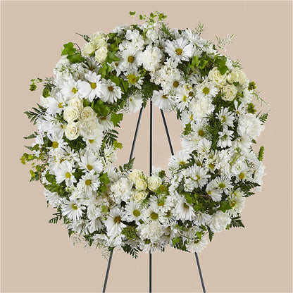 Faithful Wishes Wreath – KRISTINA'S BASKETS AND BOUQUETS, Smithfield NC