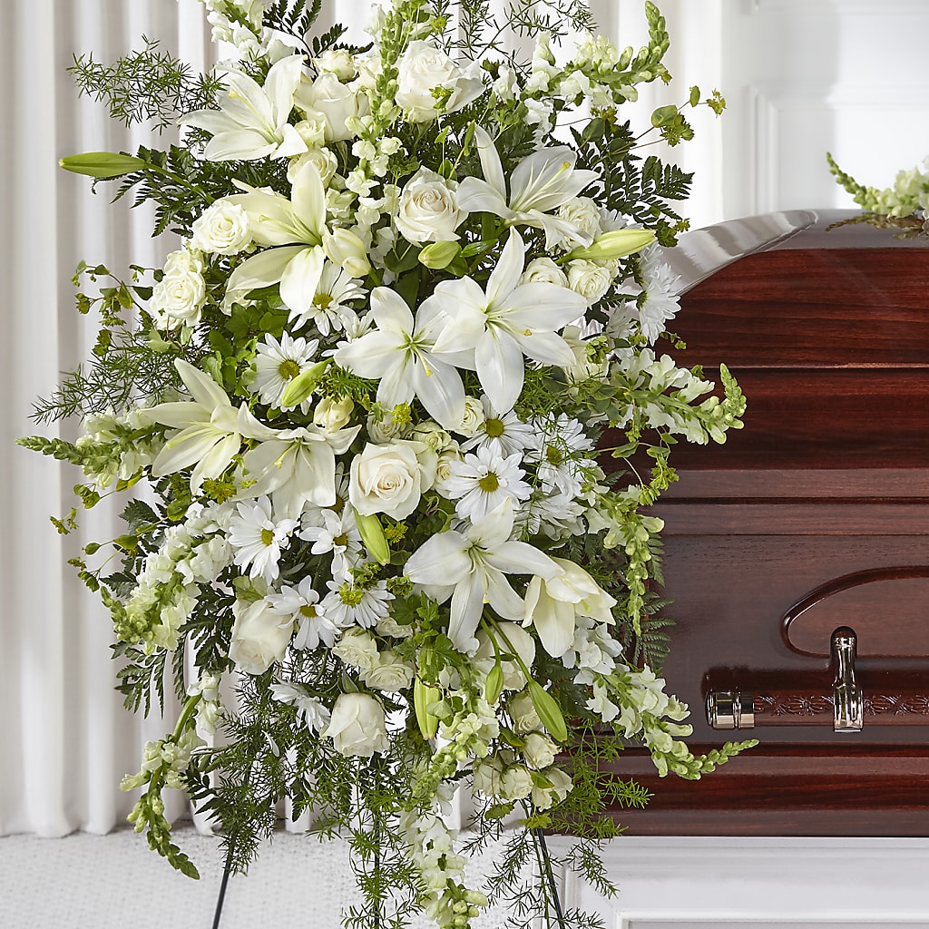 Loving Thoughts Standing Spray – KRISTINA'S BASKETS AND BOUQUETS, Smithfield NC