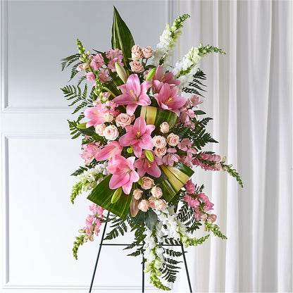 Elegant Embrace Standing Spray – KRISTINA'S BASKETS AND BOUQUETS, Smithfield NC