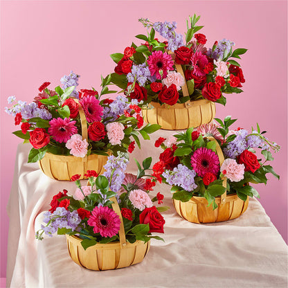 Pink Picnic Basket – KRISTINA'S BASKETS AND BOUQUETS, Smithfield NC